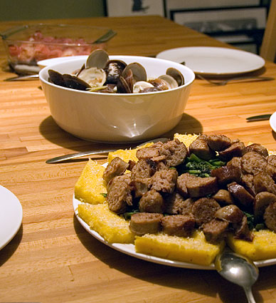 A polenta dinner